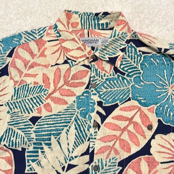 Windham Pointe Hawaiian Shirt Men’s Size L - Picture 1 of 5